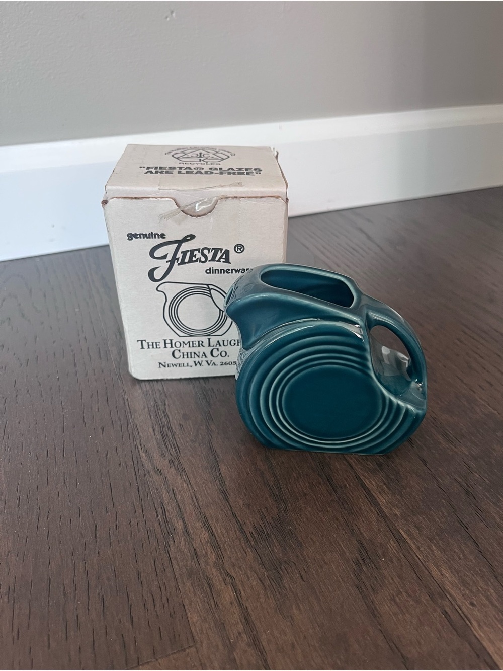 Homer Laughlin Fiestaware Juniper Mini Disc Pitcher